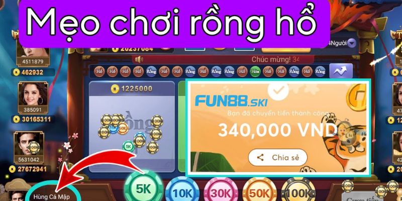 Mẹo chơi Rồng Hổ với 3 công thức bất bại